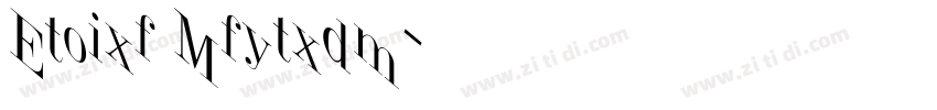 Jumble Regular字体转换